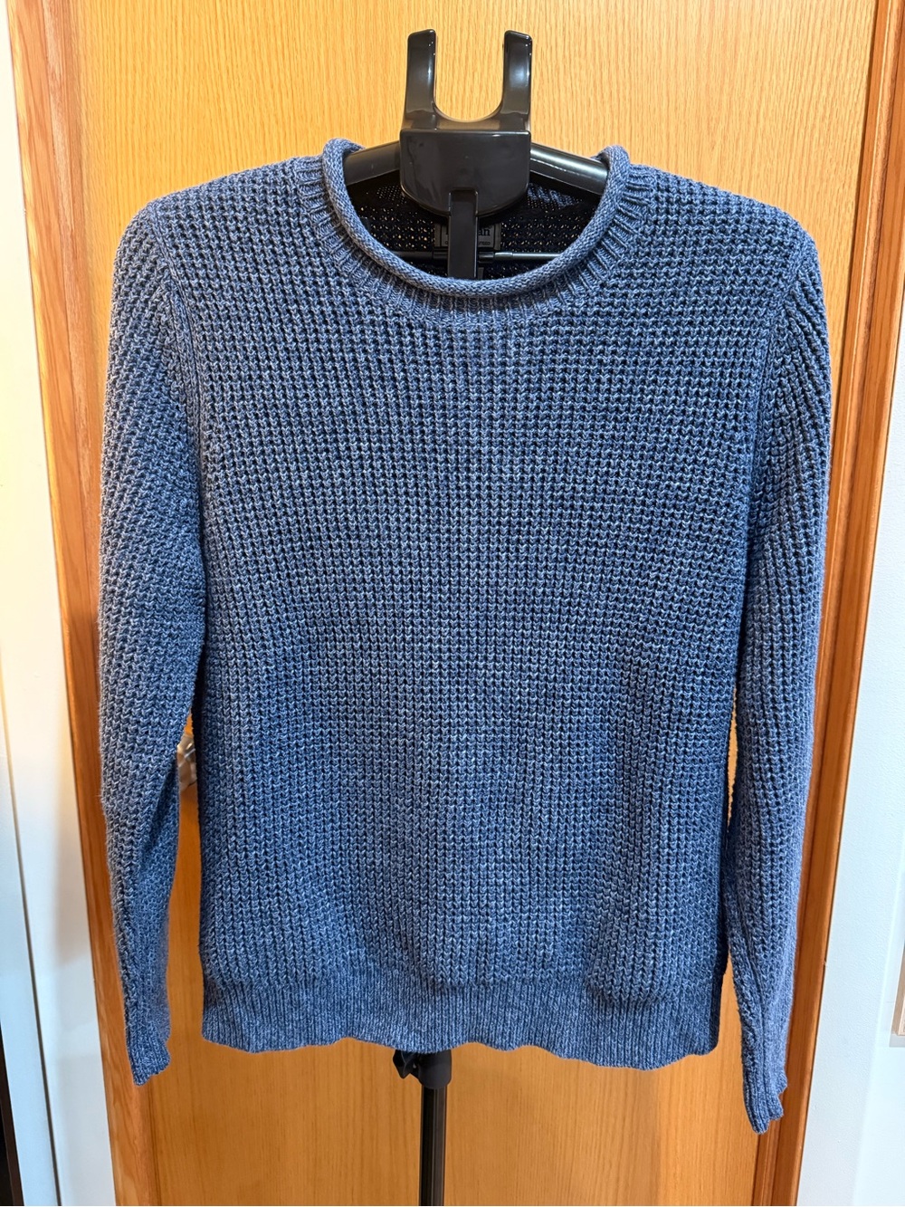 L.L. Bean Men's Textured Crewneck Sweater - Slate Blue
